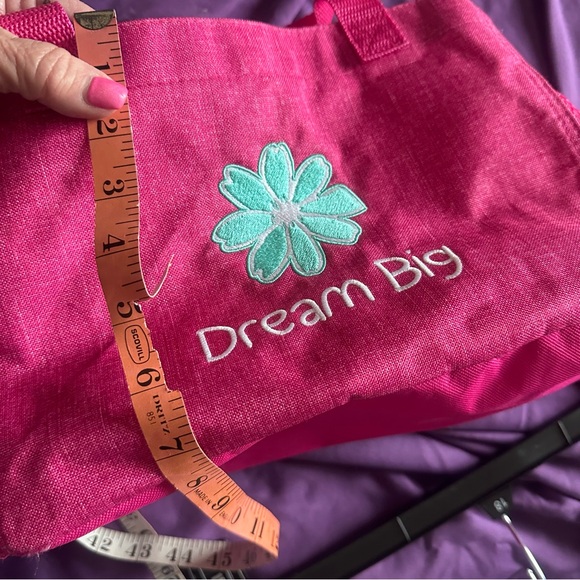 Dream Big Pink Tote Bag Thirty One Brand - Picture 3 of 3